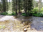 Prairie Creek crossing at the trailhead.