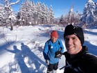 On the summit of Mineral Mountain.