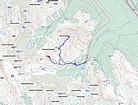 Map of the route, 12.5 miles and 7900' elevation gain. (Climbing Mt Temple alone is about 5500' elevation gain.)