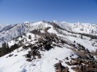 First views of Newman Peak, from Butterfield Point.