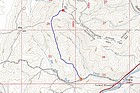 Map of the route, just over 3.5 miles and 1100' elevation gain round trip.
