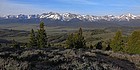 Great views of the Sawtooths during the descent.