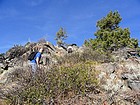 Rocky section on the ridge.