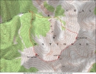 Map of the route, just under 6 miles and 4200' elevation gain round trip.