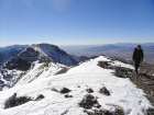 North Twin summit, with South Twin in the background.