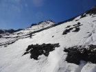 Descending the northeast ridge of North Twin.