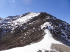 The impressive east face of North Twin, from the northeast ridge saddle.