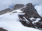 The distinctive summit block of Old Hyndman Peak