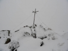 Packer Butte summit marker.