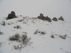 Rock formations on the ridge I descended.