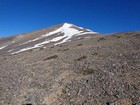 Climbing the west face of Hope Peak.