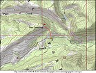Map of our route, under 1 mile and 500' elevation gain round trip.