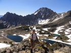 Castle Peak and Serrate Ridge above Four Lakes Basin.