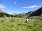 Steve entering the Left Fork Fall Creek valley.