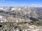 Fantastic Pioneer views from the summit, Surprise Valley below.