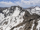 View south along the ridge to Peak 11600'.