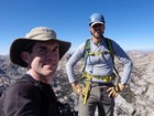 Victory shot on the summit of Perfect Peak.