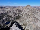 Summit view northwest of Snowyside Peak and the upper Alpine Creek drainage.