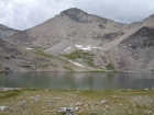 Standhope Peak behind Betty Lake.