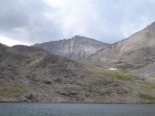 A view of Peak 11887' over the saddle leading from Betty Lake to Goat Lake.