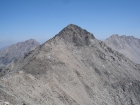 Standhope Peak from the summit of Peak 11887' with Pegasus Peak to the left and Altair Peak to the right.