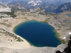 Betty Lake from Standhope Peak's northeast ridge.