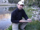 JJ with the big fish of the weekend, caught at Baptie Lake.