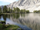 Baptie Lake in the morning as we headed out.