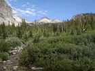 A final view of Standhope Peak from down in Broad Canyon.