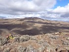 Looking across Birch Creek at Doyle Mountain from the middle peak.