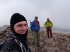 Group shot on the summit of the upper peak.