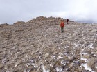 Reaching the summit of the Doyle Mountain.