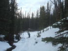 Alex on the way up Twin Creek.