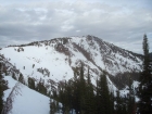 Looking up at our first objective to the north.