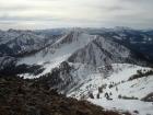 The view south down the ridge, our next two peaks visible.