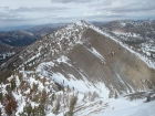 Looking back on Pole Creek Peak #2 from Pole Creek Peak #3.