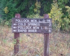 Sign at the Chokecherry Flat trailhead.