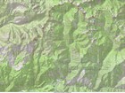 Map of the route, 11 summits, 17 miles and 5200' gain, 8200' loss.