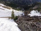 Scramble section below Crater Peak.