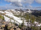 The route ahead of us from Crater Peak.