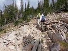 A section of old unmapped trail.