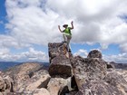 Hero shot on the summit of Peak 8608'.