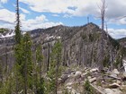 View of the Peak 8569' summit ridge.