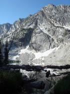 Cliffs above lower Scenic Lake.