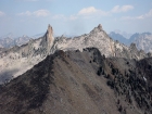 Close-up shot of the Rakers from Blacknose Mountain.