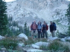 Getting ready to leave our campsite at Plummer lake on the last day.