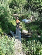 One of the many stream crossings.