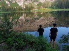 Checking out the reflection.
