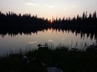 Sun going down at Rapid Lake.