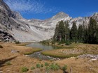 Rearing Stallion Peak from Lake 8950'.